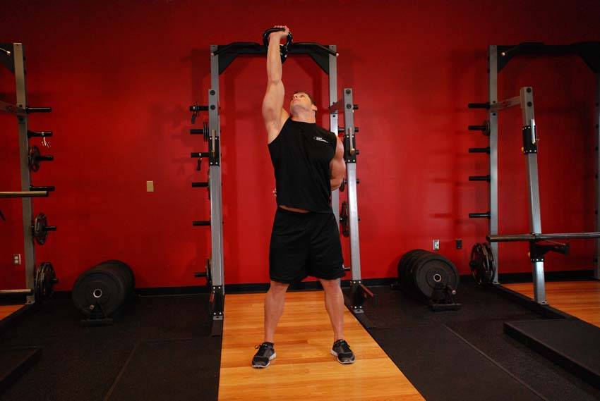 Molino con kettlebell avanzado, inicio