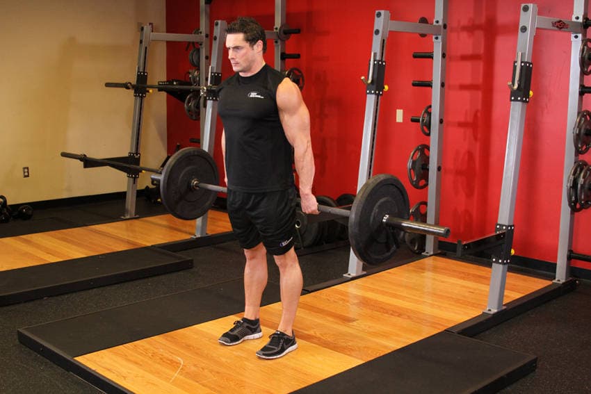 Barbell Hack Squat, end