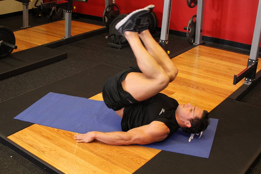 Elevación de cadera con rodillas flexionadas, final