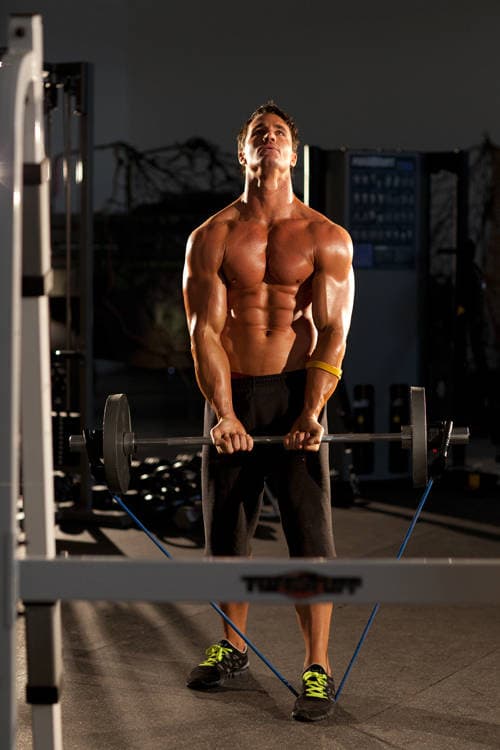 Close-Grip EZ-Bar Curl with Band, start