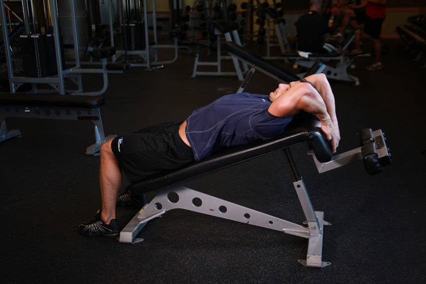 Decline Reverse Crunch, start