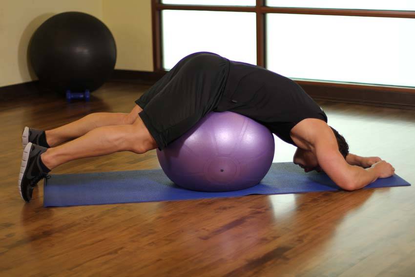 Equilibrio con el torso hacia abajo, inicio
