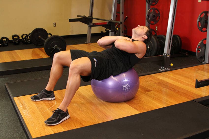 Crunch sobre fitball, final