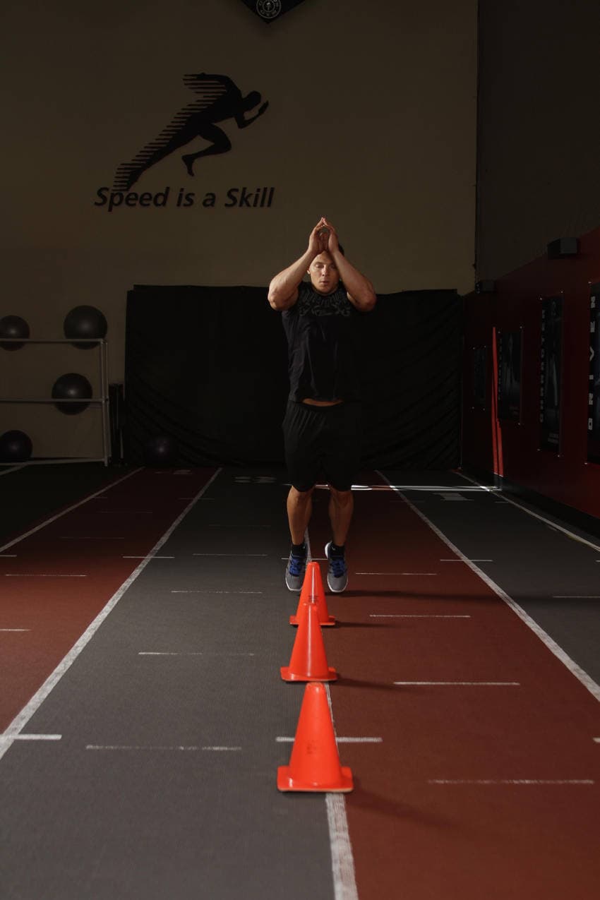 Front Cone Hops (or hurdle hops), start
