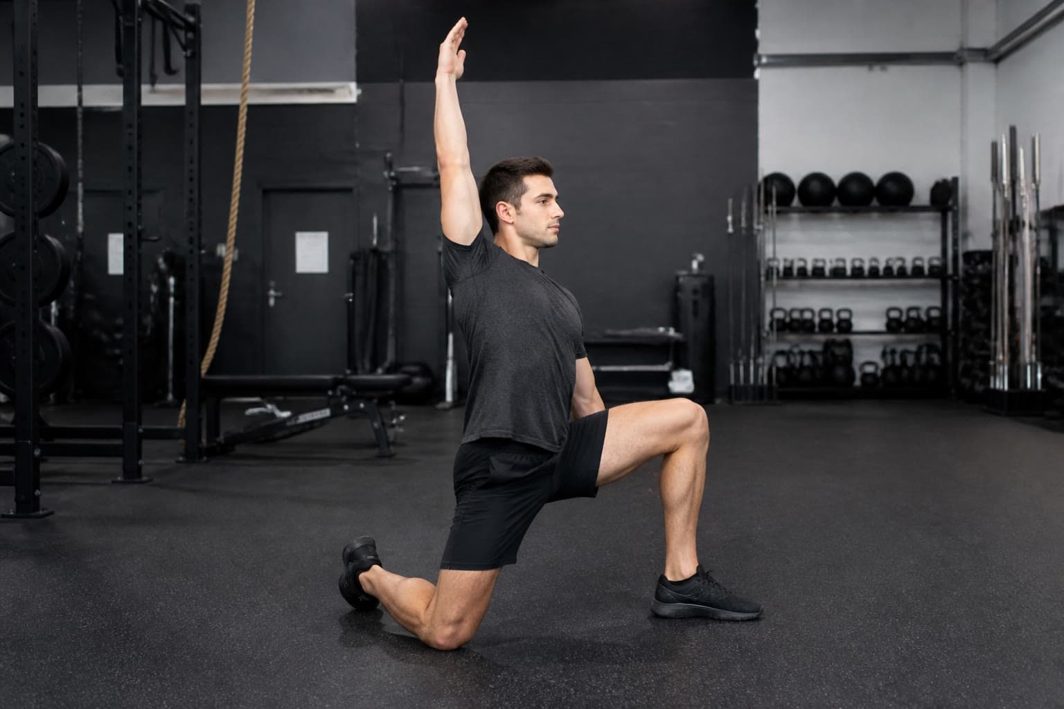 Alcance de flexor de cadera en media genuflexión