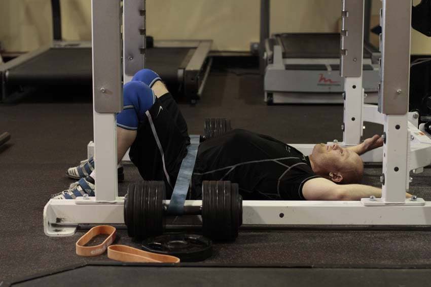 Hip Lift with Band, start