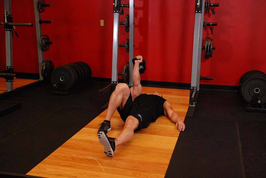 Kettlebell Turkish Get-Up (Lunge style), start