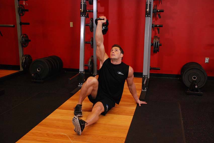 Kettlebell Turkish Get-Up (Lunge style), end