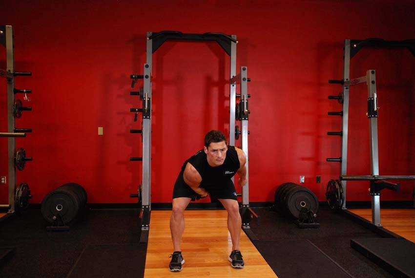 Arrancada a un brazo con kettlebell, final