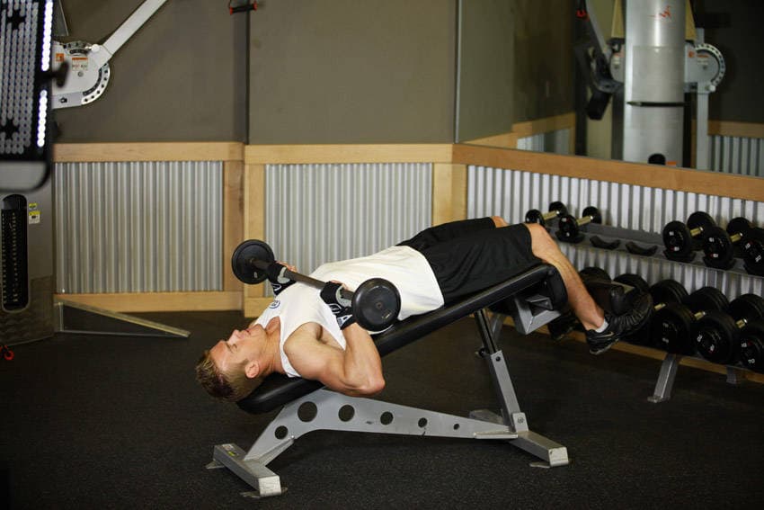 Abdominal con press, inicio