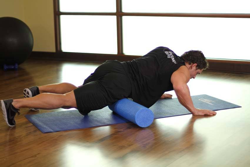 Automasaje de cuádriceps, inicio