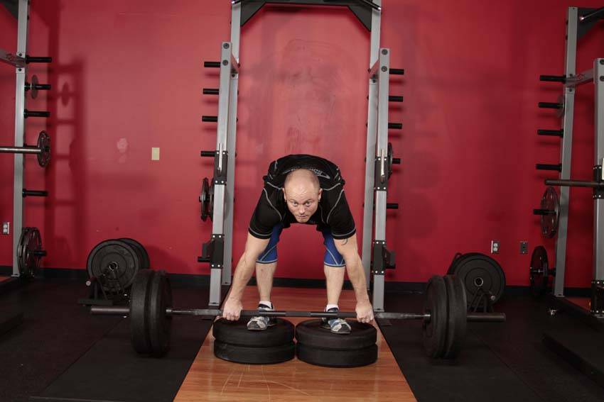 Romanian Deadlift from Deficit, end
