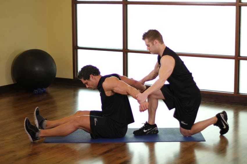 Seated Front Deltoid, start
