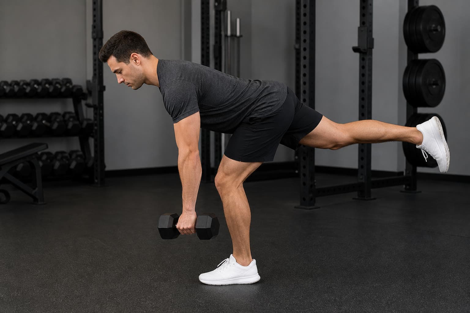Single-Leg Dumbbell Romanian Deadlift