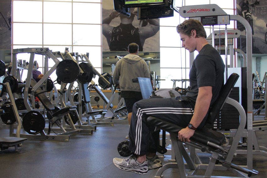 Single-Leg Leg Extension, start
