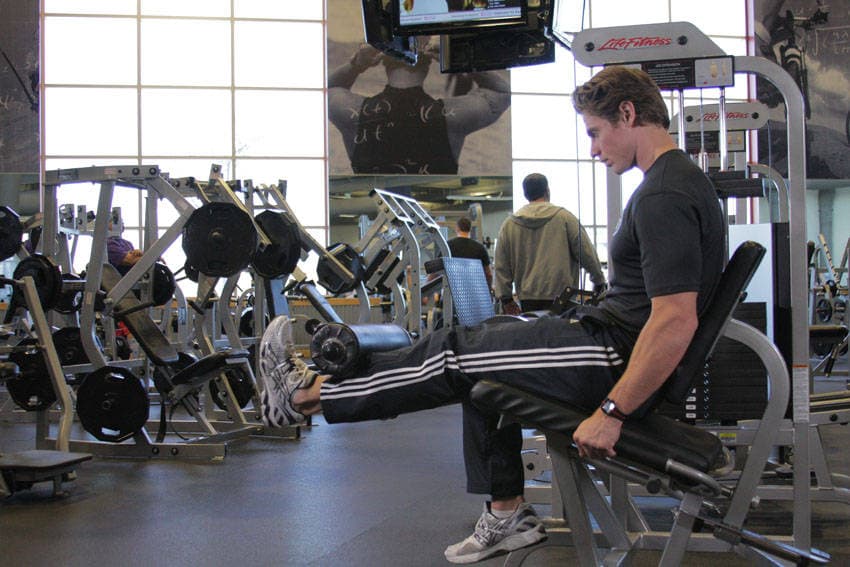 Single-Leg Leg Extension, end