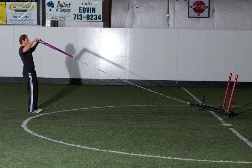 Apertura invertida con trineo, final
