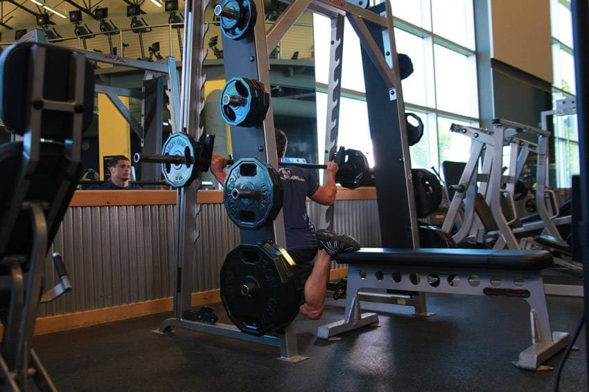 Smith Single-Leg Split Squat, end