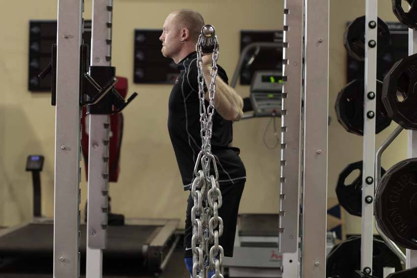Squat with Chains, start