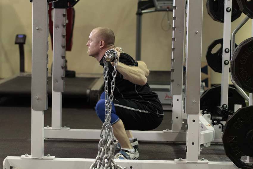 Squat with Chains, end