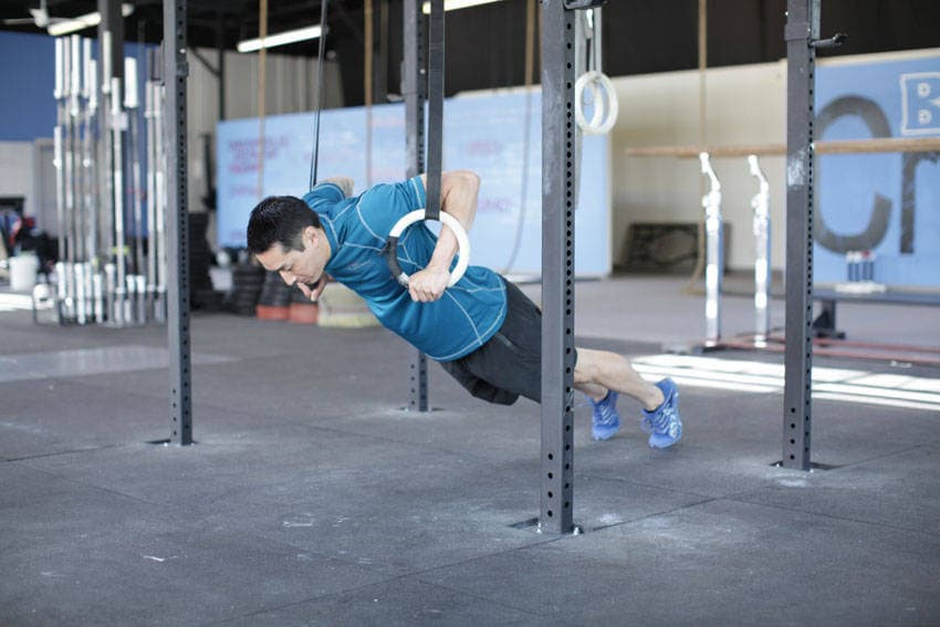 Flexión en suspensión, inicio