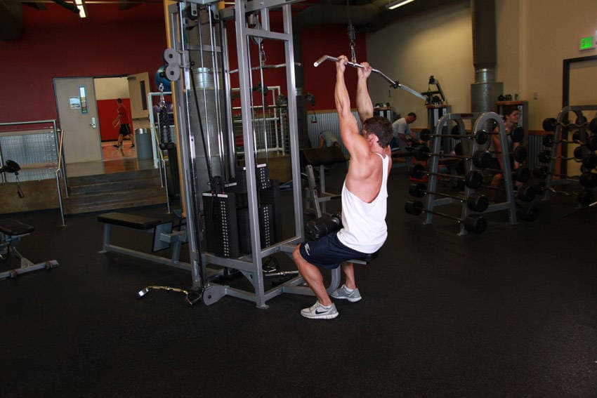 Underhand Cable Pulldowns, start