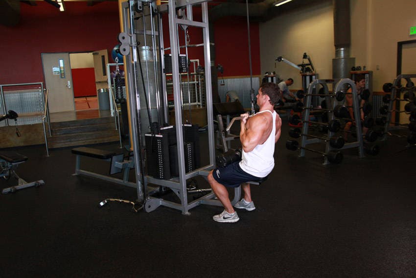 Underhand Cable Pulldowns, end